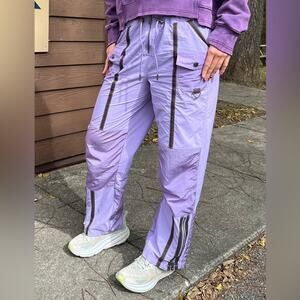 Free People FP Movement Moonbeam Cargo Pant Lilac Purple Womens Size Medium NWT